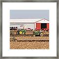 Vintage Plowing In Griswold Iowa Framed Print