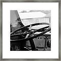 Vintage Steering Framed Print