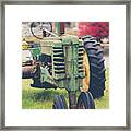 Vintage Tractor Autumn Framed Print