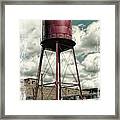Vintage Water Tower Revolution Mill Framed Print