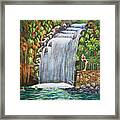 Visitors To The Falls Framed Print