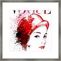 Vogue Fahion Illustration Framed Print