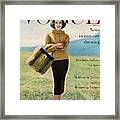 Vogue Magazine Cover Featuring Model Va Taylor Framed Print