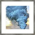 Volcano Plume Framed Print