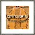 Votes For Women - Vintage Propaganda Poster Framed Print