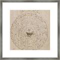 Voynich Manuscript Astro Scorpio Framed Print