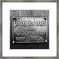Vulcan Ironworks Badge Framed Print