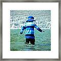 Wading Framed Print