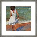 Wading Framed Print