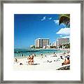 Waikiki Beach Framed Print
