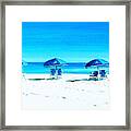 Waiting For The Beach Sitters Framed Print