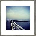 Walkin The Biloxi Bay Bridge #excercise Framed Print