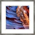 Walking In Antelope Canyon Framed Print