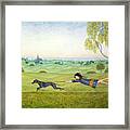 Walking The Dog Framed Print