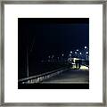 Walking The Dog - Howth, Ireland - Color Street Photography Framed Print