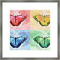 Warhol Butterflies Framed Print