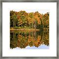 Warm Autumn Reflections Framed Print