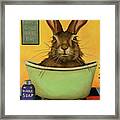 Wash Your Hare Framed Print