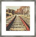 Washed Out Lines Framed Print