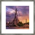 Wat Arun In Bangkok, Thailand Framed Print