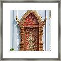 Wat Jed Yod Phra Wihan Rear Door Dthcm0916 Framed Print