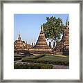 Wat Mahathat Chedi Dthst0014 Framed Print