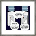 Water Cooler Conversation They Commiserate Framed Print