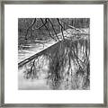 Water Flowing Over Dam In Wayne New Jersey Framed Print