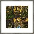 Water On The Trail Framed Print