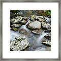 Water Rushing Below Crabtree Falls Framed Print