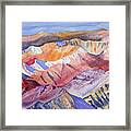 Watercolor - View From Atop Castle Peak Framed Print