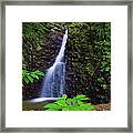 Waterfall-1-st Lucia Framed Print
