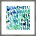 Waterfall 2- Abstract Art By Linda Woods Framed Print