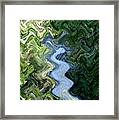 Waterfall Abstract Framed Print