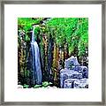 Waterfall At The Buttertubs, Swaledale Framed Print