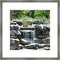 Waterfall Garden View 54 Framed Print