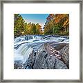 Waterfalls Bond Autumn Colors -0021 Framed Print