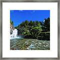 Waterfalls Waterton Cn Framed Print