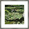 Waterlilies At Monet's Gardens Giverny Framed Print