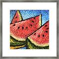Watermelon Summer Framed Print