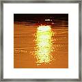 Watery Sunset Framed Print