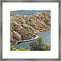 Watson Lake Dam Framed Print
