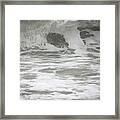 Wave Dropping Framed Print