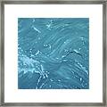 Waves - Light Blue Framed Print