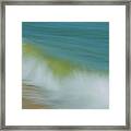 Waves Abstract Coastal / Nature Photograph Framed Print