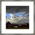Weather Threatening The Farm Framed Print