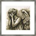 Weeping Angel Framed Print