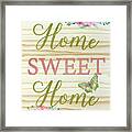Welcome Home-d Framed Print