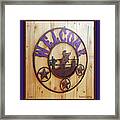 Welcome In Purple Framed Print