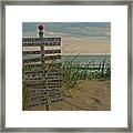 Welcome To Manasquan Framed Print